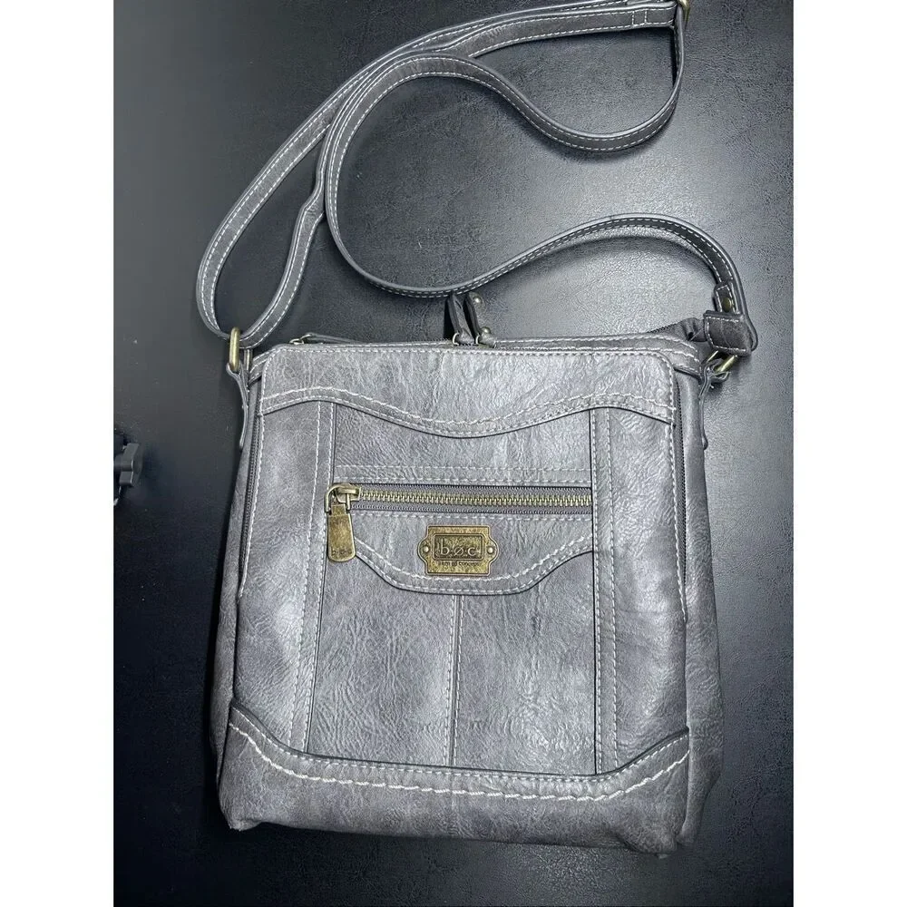 Born Concepts (BOC) Faux Leather Crossbody Bag in Gray Handbag - Picture 14 of 14